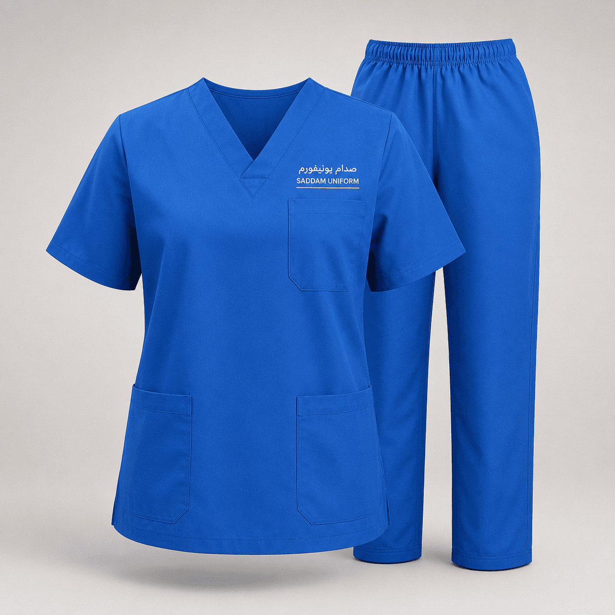 Women's Blue Medical Scrub Set